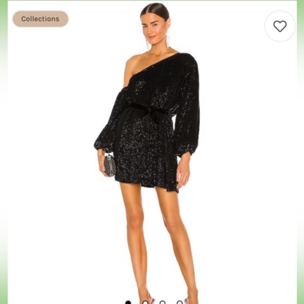 RETROFETE off the shoulder sequin dress